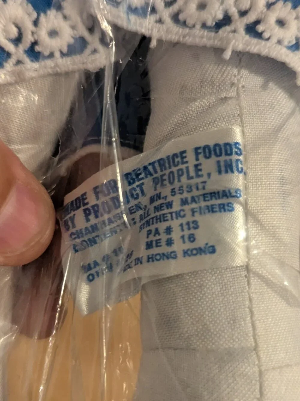 New 1977 Swiss Miss Hot Chocolate Advertising Plush Doll Unopened Beatrice Foods